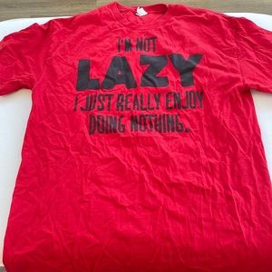 I’m not lazy short sleeves tee